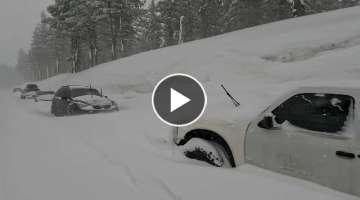 California's Donner Pass: Blizzard Chaos!